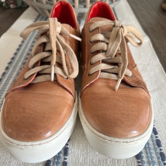 BED|STU Tan Leather Sneakers – Size 9.5 - Picture 1 of 7